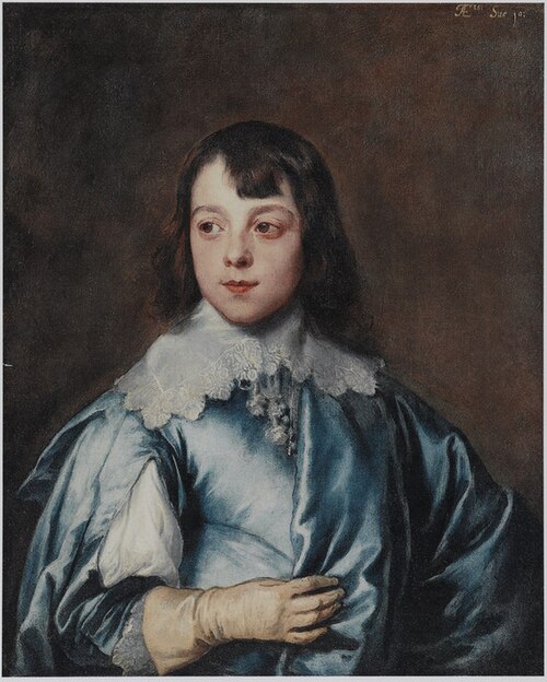 Portrait of Charles Stanley, Lord Strange, 8th Earl of Derby (1628-1672) aged ten, 1638, Anthony van Dyck