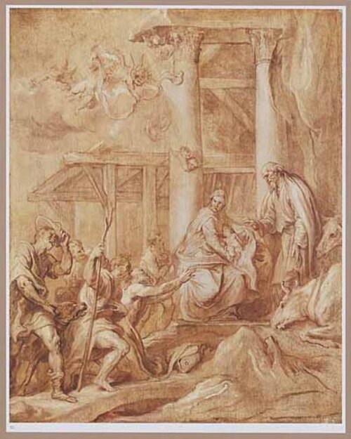 The Adoration of the Shepherds (grisaille), 1628, Anthony van Dyck
