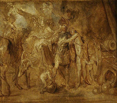 Mars Going to War, 1630, Anthony van Dyck