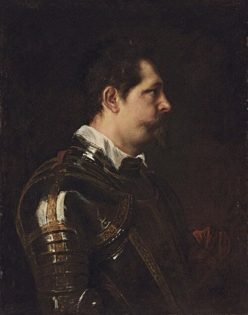 Portrait of an unknown Italian soldier, 1625, Anthony van Dyck