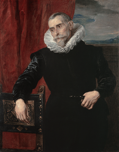 Portrait of a Man by a Chair, ca. 1620-1621, 1621, Antoine van Dyck