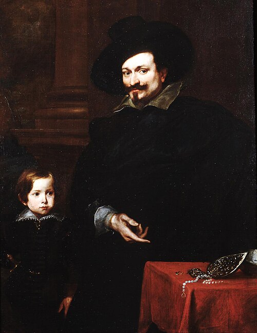 Portrait of the Goldsmith Pucci with his Son, 1624, Antoine van Dyck