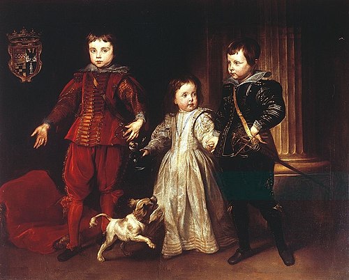 Portrait of three children of the Spinola family, 1625, Anthony van Dyck