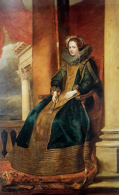 Portrait of a seated Genoese woman, 1623, Anthony van Dyck