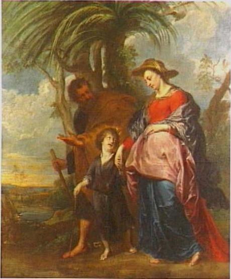 Holy family returning from Egypt, 1620, Anthony van Dyck