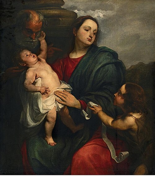 The Holy Family with Saint John the Baptist as a child, 1625, Anthony van Dyck