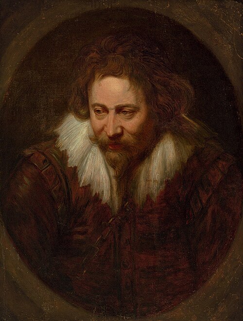 Portrait of a man, known traditionally as Peter Paul Rubens, 1620, Antoine van Dyck