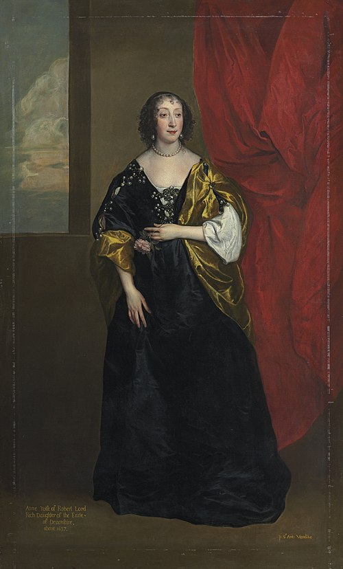 Portrait of Anne Cavendish, Lady Rich (1612-1638), 1637, Anthony van Dyck