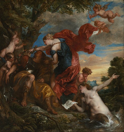 Renaud et Armide, 1629, Antoine van Dyck