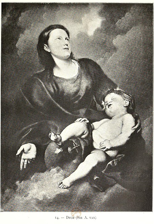 Madonna and sleeping Christ-child, 1630, Anthony van Dyck