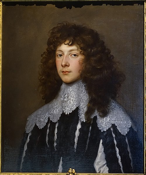 Portrait of Charles Cavendish (1620-1643), officer in the Royalist army, 1637, Antoine van Dyck