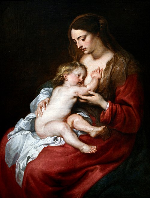 Madonna with the child, 1640, Antoine van Dyck