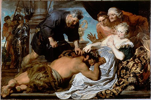 Samson and Delilah, 1620, Antoine van Dyck