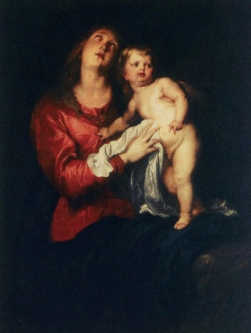Vierge à l'Enfant, 1640, Antoine van Dyck