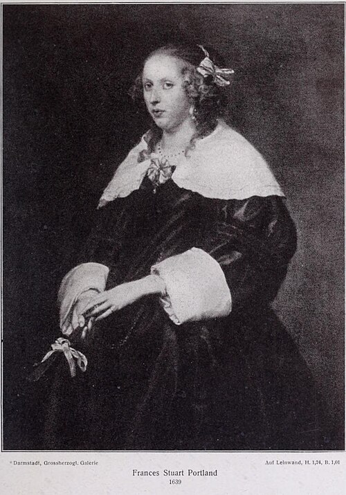 Portrait of Frances Stuart Portland, 1639, Antoine van Dyck