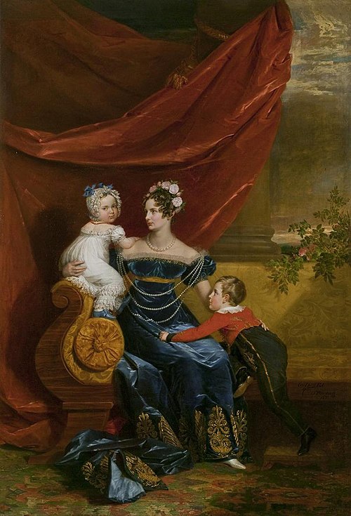 Portrait of Grand Duchess Alexandra Fiodorovna with Children, 1826, George Dawe