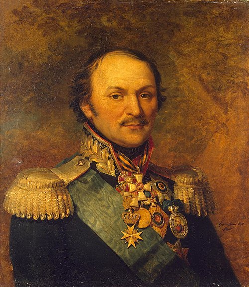 Portrait of Matvey I. Platov (1753-1818) (copy after the 1814 original made in Britain ?), 1822, George Dawe