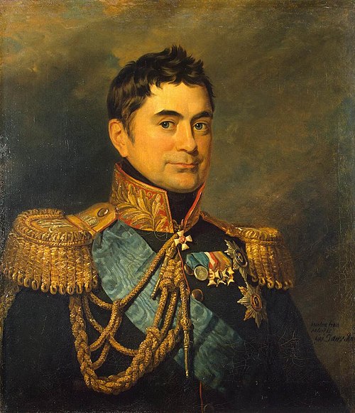 Portrait of Pyotr M. Volkonsky (1776-1852) (replica of the 1823 portrait), 1825, George Dawe