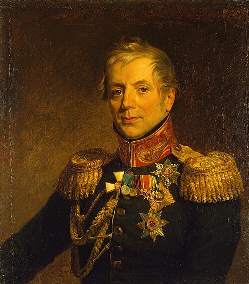 Portrait of Pyotr P. Konovnitsyn (1764-1822) (replica of the 1821 portrait), 1825, George Dawe
