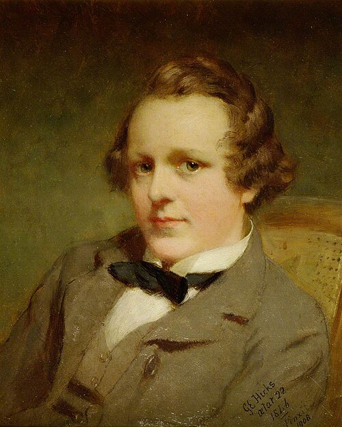 Self Portrait, Aged 22, 1846, George Elgar Hicks