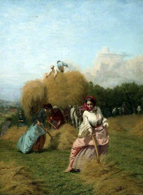 The Barley Harvest, 1859, George Elgar Hicks