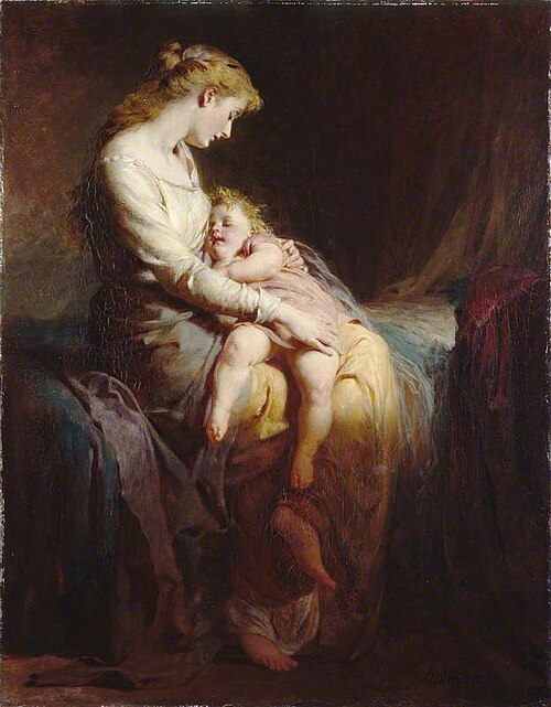 Mother and Child, 1873, George Elgar Hicks