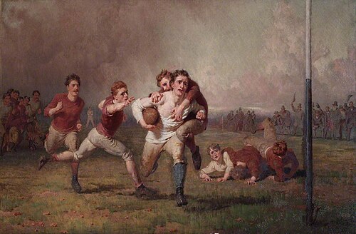 Football, Will He Do It?, , George Elgar Hicks
