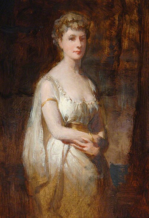 Standing Woman in White Dress, , George Elgar Hicks