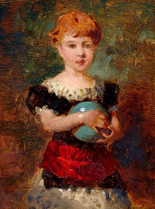 Child with Ball, , George Elgar Hicks