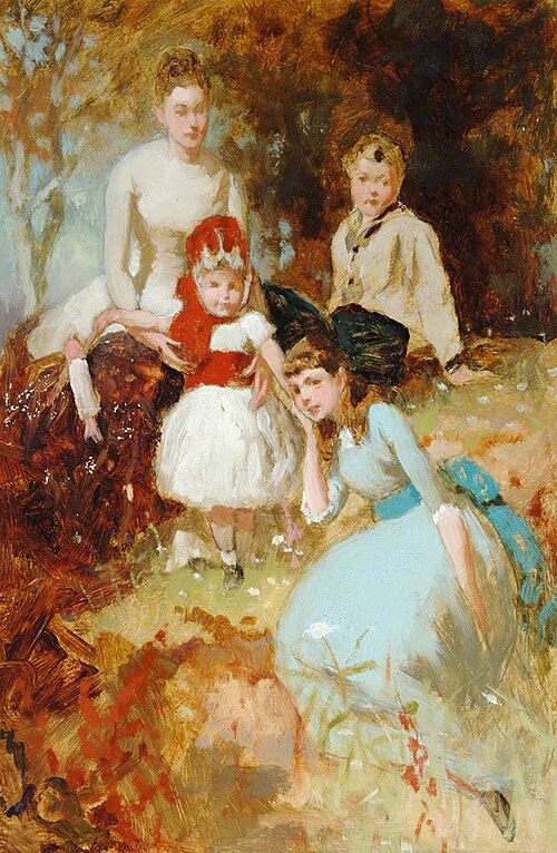 Group with Baby, , George Elgar Hicks