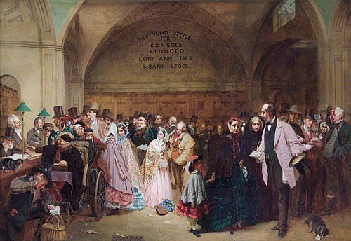 Dividend Day at the Bank of England, , George Elgar Hicks