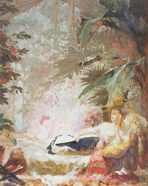 Sketch of Reclining Woman, , George Elgar Hicks