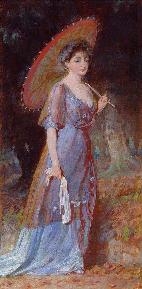 Lady with Parasol, , George Elgar Hicks