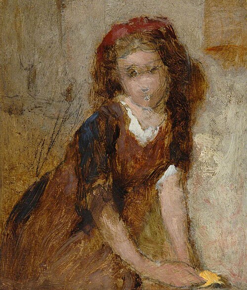 Young Girl, , George Elgar Hicks