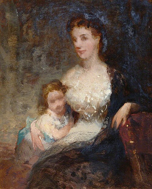 Mother and Child, , George Elgar Hicks