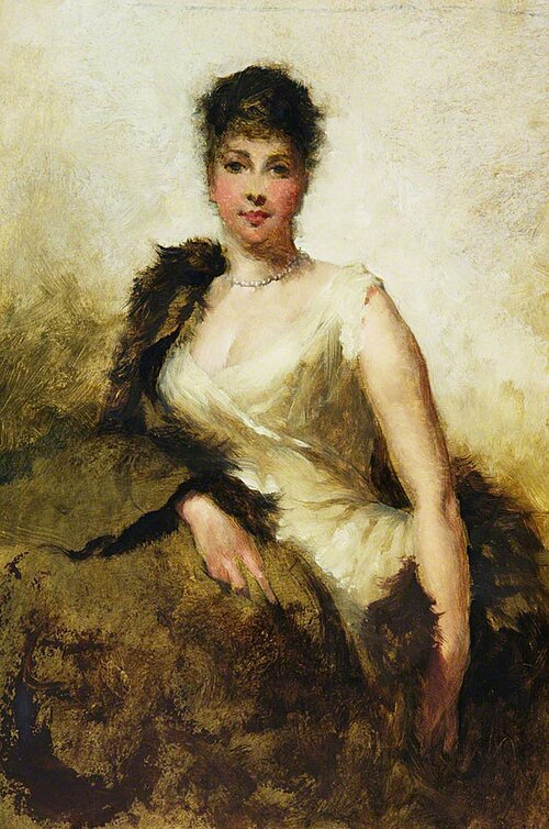 Portrait of a Lady, , George Elgar Hicks