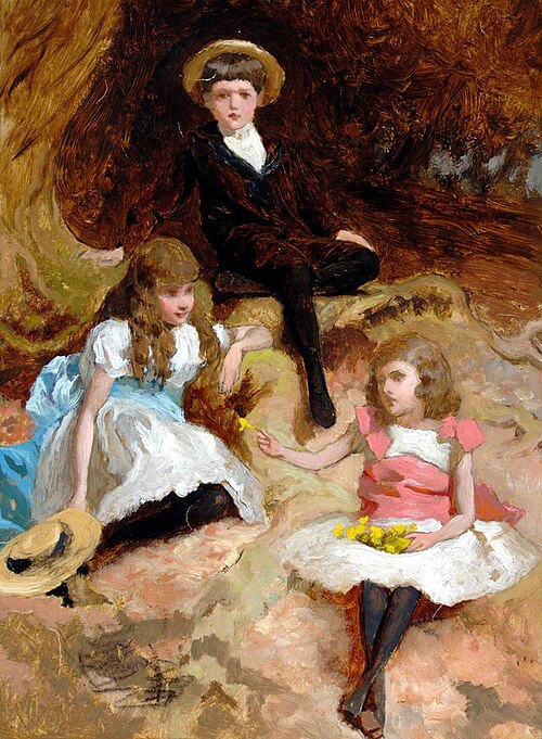 Three Children, , George Elgar Hicks