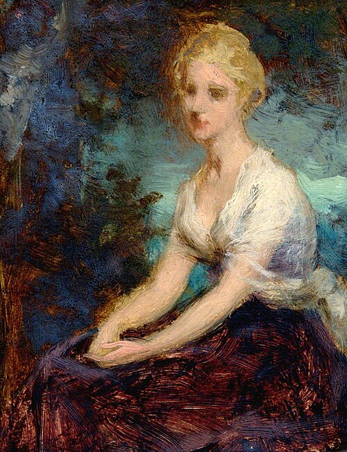 Seated Lady, , George Elgar Hicks