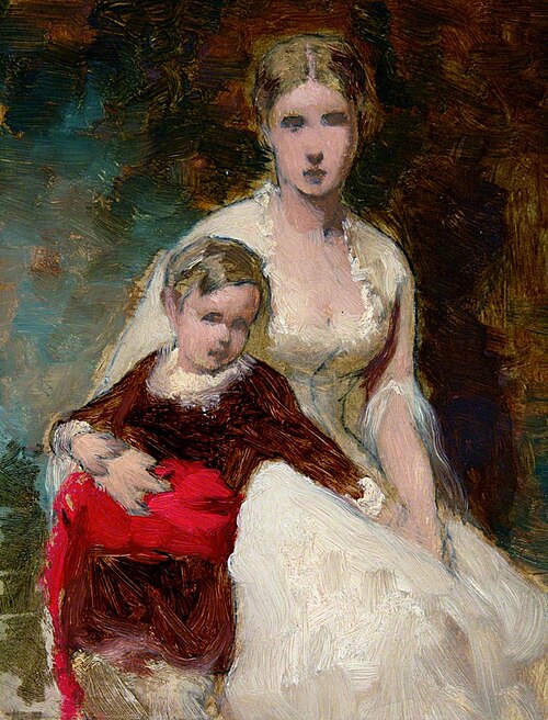 Seated Woman and Child, , George Elgar Hicks