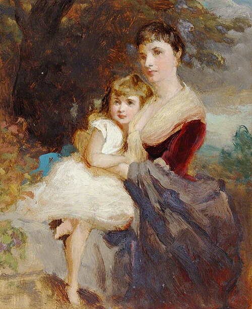 Mother and Child, , George Elgar Hicks