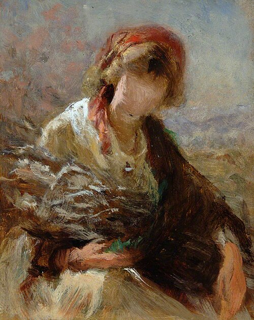 Seated Girl, , George Elgar Hicks