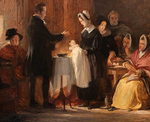 The Christening, 1830, George Harvey
