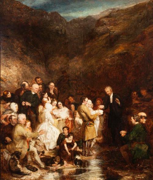 The Covenanter's Baptism, 1831, George Harvey