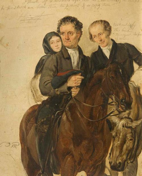 Study for "Covenanters Preaching", 1830, George Harvey