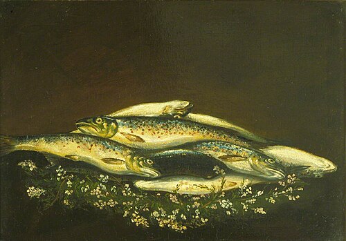 His Own Catch Of Trout, 1826, George Harvey