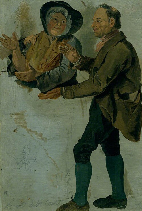 Woman with a Manservant, 1827, George Harvey