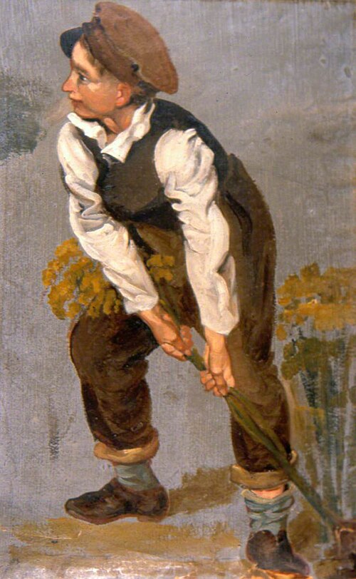 Pulling Out a Root to Ram a Wasp's Byke, 1827, George Harvey