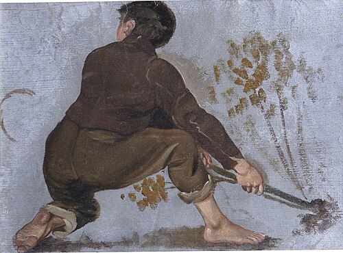 Boys and Byke (centre), 1827, George Harvey