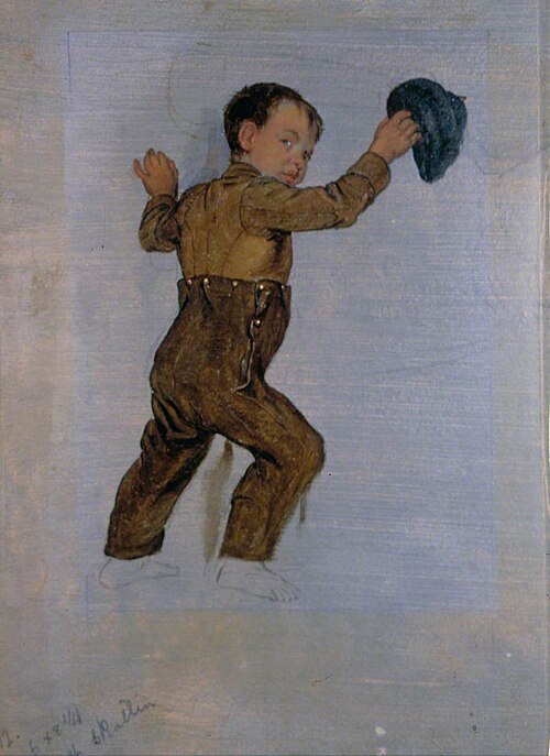 Boy Retreating from the Wasps, 1827, George Harvey