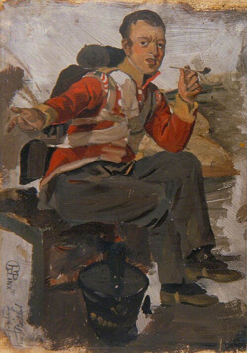 Billeted Soldier and Household, 1827, George Harvey